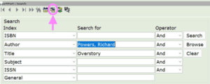 screenshot of a multi-faceted search